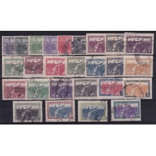 ARGENTINA 1930 GJ 670/94 LA SERIE COMPLETA DE LA REVOLUCION DEL 30 USADOS VALE RECORDAR QUE EL VALOR DE $ 50 ES MUCHO MAS RARO USADO QUE NUEVO. LA CALIDAD ? LUJO TOTAL U$ 1310